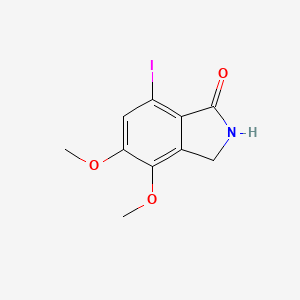 molecular formula C10H10INO3 B8501488 1h-Isoindol-1-one,2,3-dihydro-7-iodo-4,5-dimethoxy- 