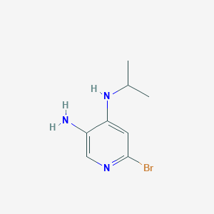 molecular formula C8H12BrN3 B8501502 6-bromo-N4-isopropylpyridine-3,4-diamine 