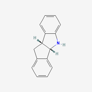 molecular formula C15H13N B8501520 cis-4b,5,9b,10-Tetrahydroindeno[1,2-b]indole 