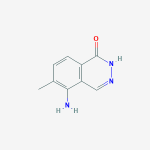 molecular formula C9H9N3O B8501608 5-amino-6-methylphthalazin-1(2H)-one 