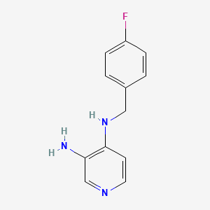 molecular formula C12H12FN3 B8501612 N4-(4-Fluorobenzyl)pyridine-3,4-diamine 