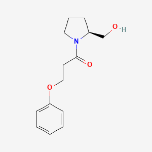 molecular formula C14H19NO3 B8501646 N-(3-phenoxy)propionyl-prolinol 