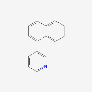 molecular formula C15H11N B8501655 Pyridine, 3-(1-naphthalenyl)- CAS No. 189193-21-3