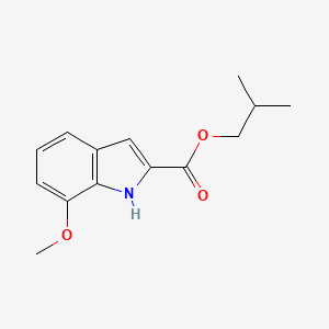 B8501714 2-Methylpropyl 7-methoxy-1H-indole-2-carboxylate CAS No. 84638-91-5