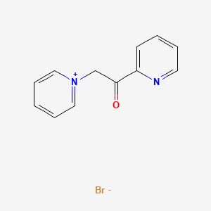 molecular formula C12H11BrN2O B8501721 1-[2-Oxo-2-(pyridin-2-yl)ethyl]pyridin-1-ium bromide CAS No. 98288-52-9