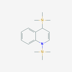 molecular formula C15H25NSi2 B8501723 1,4-Bis(trimethylsilyl)-1,4-dihydroquinoline CAS No. 51243-72-2