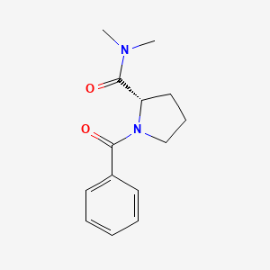 molecular formula C14H18N2O2 B8501731 N,N-dimethyl-1-(phenylcarbonyl)-L-prolinamide 