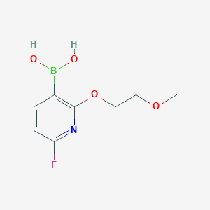 molecular formula C8H11BFNO4 B8501732 6-Fluoro-2-(2-methoxyethoxy)pyridin-3-ylboronic acid CAS No. 1253575-62-0