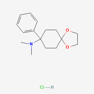N,N-Dimethyl-8-phenyl-1,4-dioxaspiro[4.5]decan-8-amine hydrochloride