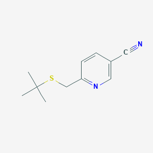 6-(Tert-butylthio)methyl-pyridine-3-carbonitrile