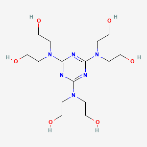 molecular formula C15H30N6O6 B8501809 2,2',2'',2''',2'''',2'''''-(1,3,5-Triazine-2,4,6-triyltrinitrilo)hexakisethanol CAS No. 4403-08-1