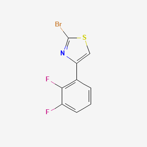molecular formula C9H4BrF2NS B8501813 2-Bromo-4-(2,3-difluorophenyl)-1,3-thiazole 
