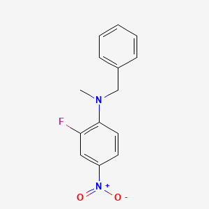 molecular formula C14H13FN2O2 B8501825 N-Benzyl-2-fluoro-N-methyl-4-nitroaniline CAS No. 832099-31-7