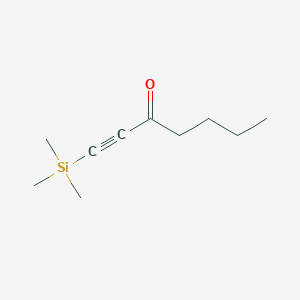 molecular formula C10H18OSi B8501865 1-Heptyn-3-one, 1-(trimethylsilyl)- CAS No. 66713-37-9