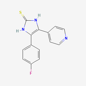 molecular formula C14H10FN3S B8501895 5-(4-Fluorophenyl)-4-pyridin-4-yl-1H-imidazole-2-thiol CAS No. 72882-75-8