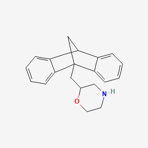molecular formula C20H21NO B8501928 2-[(9,10-Methanoanthracen-9(10H)-yl)methyl]morpholine CAS No. 62686-22-0