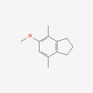 molecular formula C12H16O B8501929 4,7-Dimethyl-5-methoxyindane 