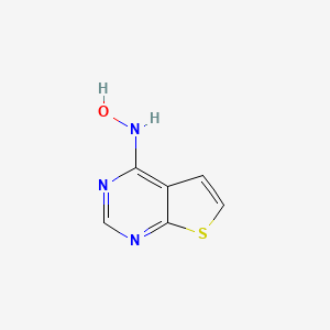molecular formula C6H5N3OS B8501937 N-(Thieno[2,3-d]pyrimidin-4-yl)hydroxylamine 