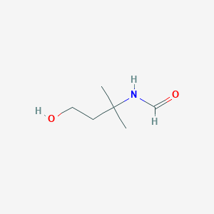 molecular formula C6H13NO2 B8501938 3-Formamido-3-methyl-1-butanol 