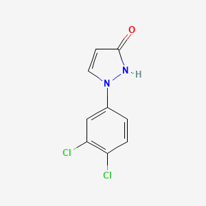 molecular formula C9H6Cl2N2O B8501986 1-(3,4-dichlorophenyl)-1H-pyrazol-3-ol 