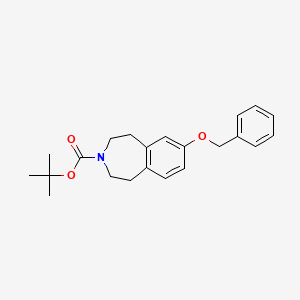 tert-butyl 7-(benzyloxy)-1,2,4,5-tetrahydro-3H-benzo[d]azepine-3-carboxylate