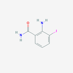 molecular formula C7H7IN2O B8502026 2-Amino-3-iodobenzamide CAS No. 437998-32-8