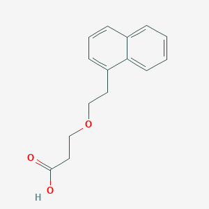 molecular formula C15H16O3 B8502036 3-[2-(1-Naphthyl)ethoxy]propanoic acid 