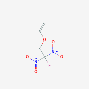 molecular formula C4H5FN2O5 B8502040 2-Fluoro-2,2-dinitroethyl vinyl ether CAS No. 52483-76-8