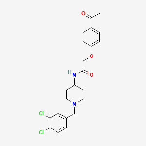 (4-acetylphenyloxy)-N-[1-(3,4-dichlorobenzyl)piperidin-4-yl]acetamide