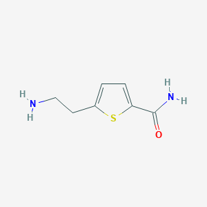 molecular formula C7H10N2OS B8502058 5-(2-Aminoethyl)thiophene-2-carboxamide CAS No. 88961-65-3
