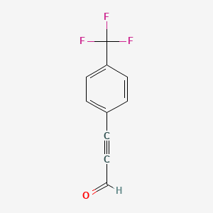 molecular formula C10H5F3O B8502074 3-[4-(Trifluoromethyl)phenyl]propynal 