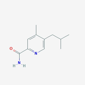 molecular formula C11H16N2O B8502136 5-Isobutyl-4-methyl-pyridine-2-carboxylic amide 