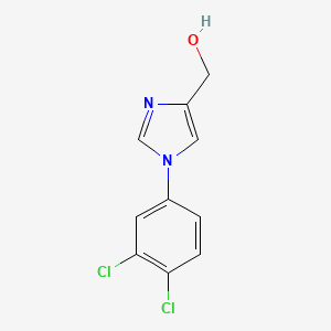 molecular formula C10H8Cl2N2O B8502141 [1-(3,4-Dichloro-phenyl)-1H-imidazol-4-yl]-methanol 