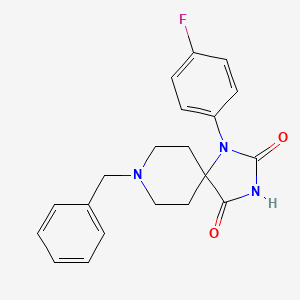 8-Benzyl-1-(4-fluorophenyl)-1,3,8-triazaspiro[4.5]decane-2,4-dione