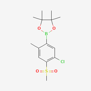 2-(5-chloro-2-methyl-4-methylsulfonylphenyl)-4,4,5,5-tetramethyl-1,3,2-dioxaborolane