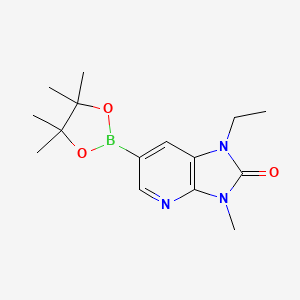 1-Ethyl-3-methyl-6-(4,4,5,5-tetramethyl-[1,3,2]dioxaborolan-2-yl)-1,3-dihydro-imidazo[4,5-b]pyridin-2-one