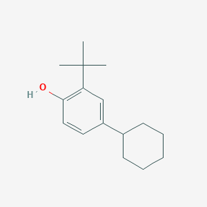 molecular formula C16H24O B8502190 2-t-Butyl-4-cyclohexylphenol CAS No. 62737-78-4