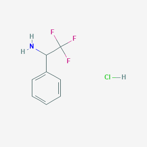 molecular formula C8H9ClF3N B085022 2,2,2-Trifluoro-1-phenylethanamine hydrochloride CAS No. 13652-09-0