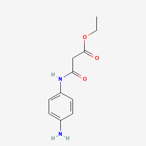 molecular formula C11H14N2O3 B8502203 Ethyl 4-aminophenylcarbamoylacetate 