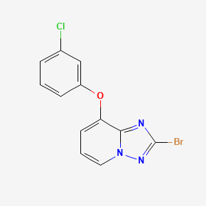 2-Bromo-8-(3-chlorophenoxy)-[1,2,4]triazolo[1,5-a]pyridine