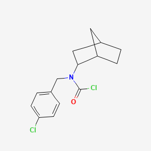 Bicyclo[2.2.1]heptan-2-yl[(4-chlorophenyl)methyl]carbamyl chloride