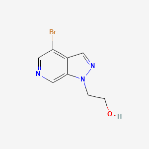 molecular formula C8H8BrN3O B8502315 2-(4-Bromo-pyrazolo[3,4-c]pyridin-1-yl)-ethanol CAS No. 1032943-42-2