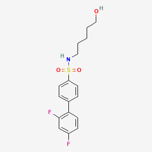 [1,1'-Biphenyl]-4-sulfonamide, 2',4'-difluoro-N-(5-hydroxypentyl)-