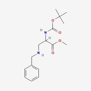 molecular formula C16H24N2O4 B8502337 3-Benzylamino-2-tert-butoxycarbonylamino-propionic acid methyl ester 
