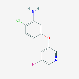 2-Chloro-5-(5-fluoropyridin-3-yloxy)benzenamine