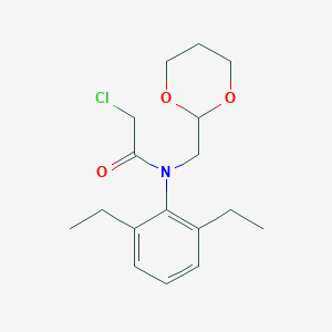 molecular formula C17H24ClNO3 B8502398 2-Chloro-N-(2,6-diethylphenyl)-N-[(1,3-dioxan-2-yl)methyl]acetamide CAS No. 54237-78-4