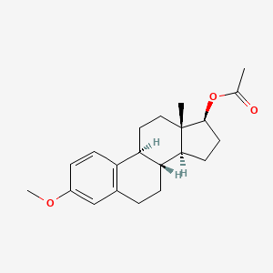 molecular formula C21H28O3 B8502423 Estra-1,3,5(10)-trien-17-ol, 3-methoxy-, acetate, (17beta)-(+/-)- 