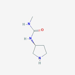 molecular formula C6H13N3O B8502459 N-methyl-N'-[(3R)-pyrrolidin-3-yl]urea 