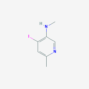 molecular formula C7H9IN2 B8502485 (4-Iodo-6-methyl-pyridin-3-yl)-methyl-amine 