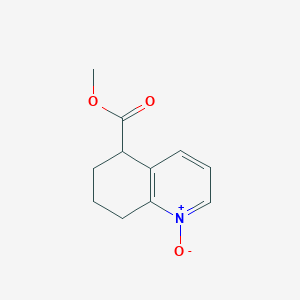 molecular formula C11H13NO3 B8502486 Methyl 5,6,7,8-tetrahydroquinoline-5-carboxylate-1-oxide 